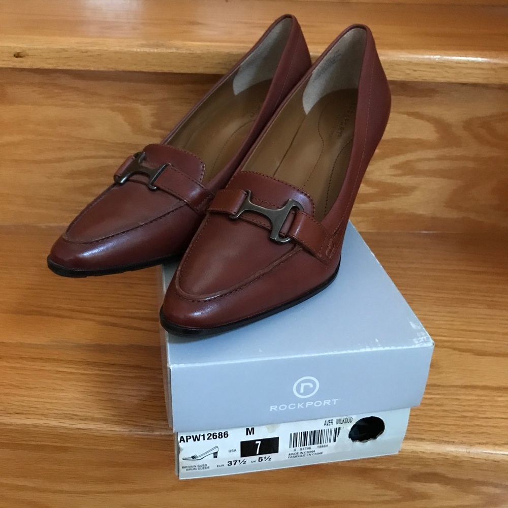 Rockport Women's Brown Loafers - US 7/EUR 37.5/UK 5.5